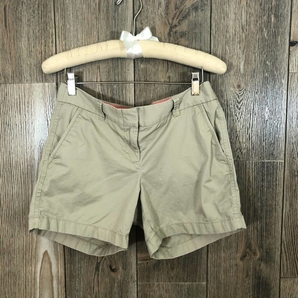 J Crew Chino Shorts Sz 2 - Picture 1 of 3